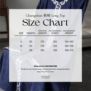 Dian Lan 靛蓝 Indigo Ming Dynasty Wanli Era Yuanling Changshan Pure Cotton Long Top & Mamian Skirt