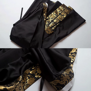 Siji Hua 四季花 Four Seasons of Flowers Ming Dynasty Duijin Changshan Parallel Panel Brocade Border Jacket