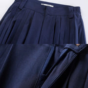 Lan Yan 蓝燕 Blue Songbird Men's New Chinese Style Multi-Pleated Trousers