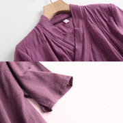 Xiang Shan 香山 Fragrant Hills Unisex Pure Cotton Cross Collar Top