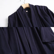 Wu Ji 无迹 Leave No Trace Song & Ming Unisex Cotton Linen Parallel Panel Long Cardigan