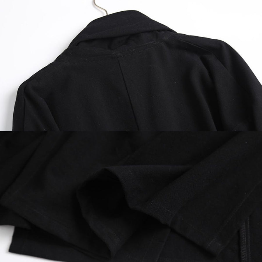 Wu Ji 无迹 Leave No Trace Song & Ming Unisex Cotton Linen Parallel Panel Long Cardigan