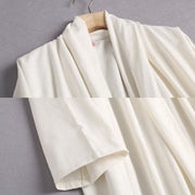 Wu Ji 无迹 Leave No Trace Song & Ming Unisex Cotton Linen Parallel Panel Long Cardigan