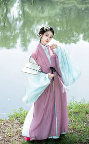 Luoyan Qi 落燕栖 A Swallow's Perch Late Ming Dynasty Swallow Changshan Long Shirt & Summer Bijia Vest Set