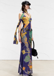 Real Illusions 真实幻境 New Chinese Style Abstract Color Block Hand Drawn Dress