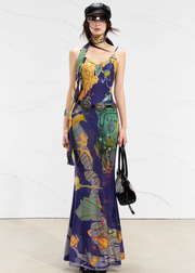 Real Illusions 真实幻境 New Chinese Style Abstract Color Block Hand Drawn Dress
