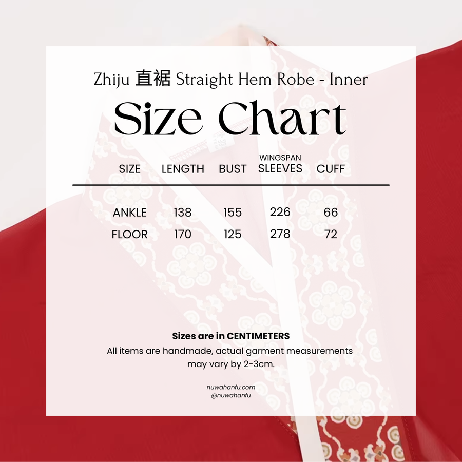 Bu Nian 不念 Letting Go Modernized Warring States Period Embroidered Zhiju Straight Hem Robe Full Set