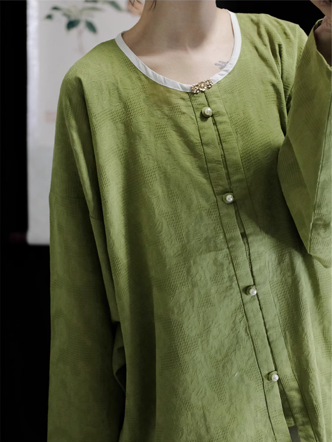 Dan Ta 蛋挞 Egg Tart Ming Dynasty Yuanling Shan Pure Cotton Top – Nüwa Hanfu