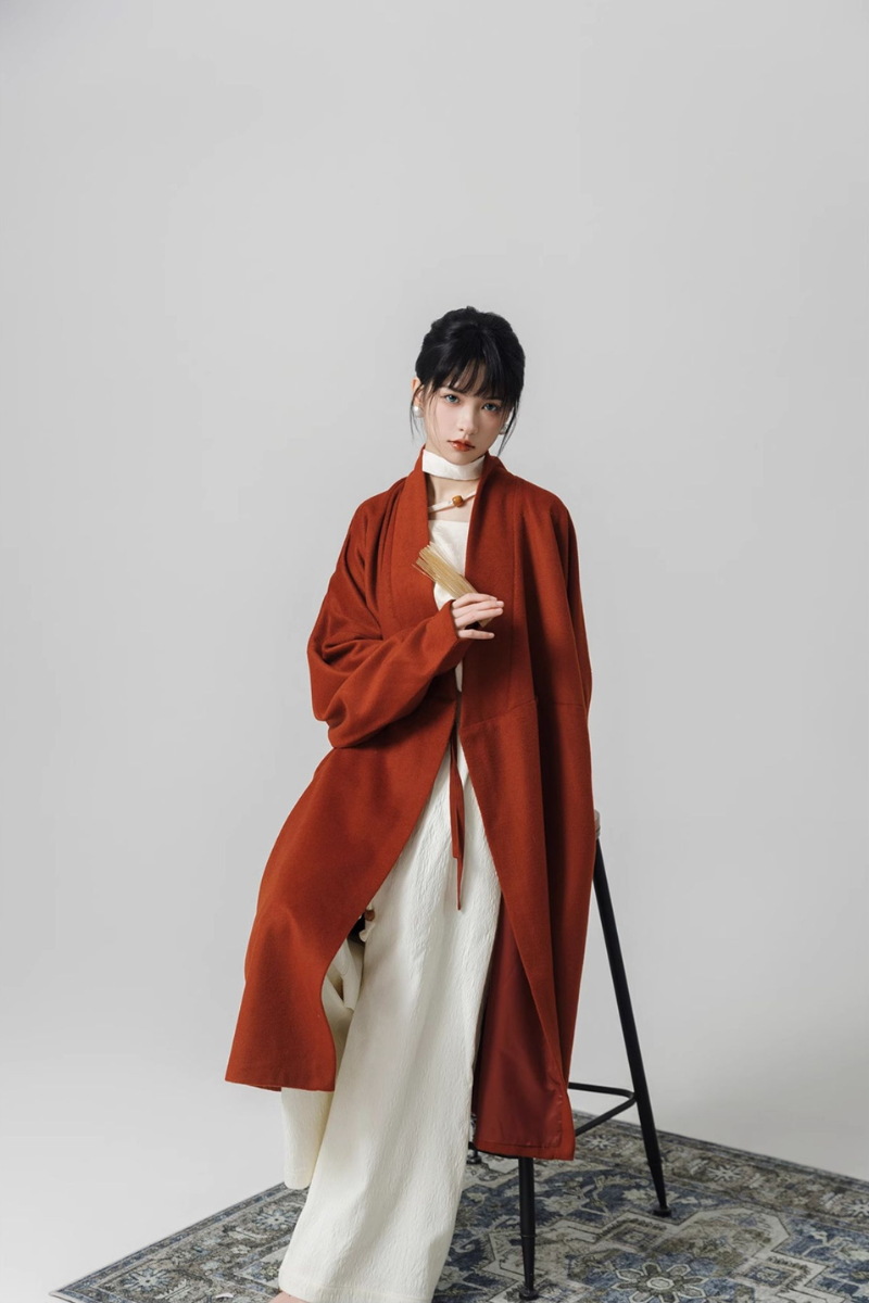 Hou Xue 厚雪 Heavy Snow Modernized Han Dynasty Wool Trench Coat