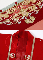 Xi Hé 羲和 Sky Goddess Modernized Tang Dynasty Daxiushan Qixiong Ruqun Wedding Set