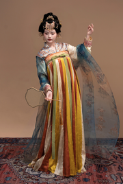 Chen Sha 辰砂 Cinnabar Early Tang Dynasty Restoration Chuiling Beizi Jacket & Poqun Qixiong Skirt Set