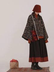 Yue Chuan 越川 Climbing Rivers Modernized Jin Dynasty Cotton Blend Ru Jacket & Cotton Zhequn Skirt Set
