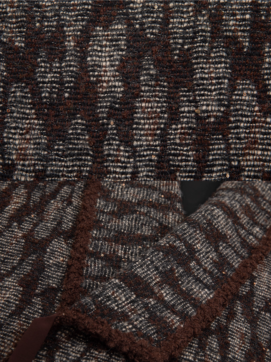 Shan Xu 山续 Continuing Mountains Modernized Ming Wool Blend Chang Ao Cross Collar Coat