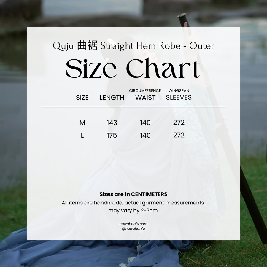 Cang Lang 沧浪 Vast Waves Modernized Warring States Zhiju Straight Hem Robe Set