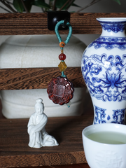 Yue Bing 月饼 Mooncake Charm Sandalwood Phone & Purse Accessory