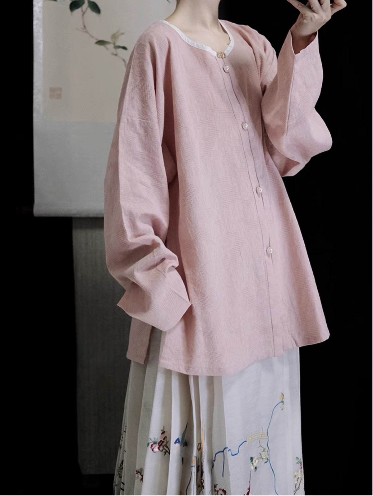 Dan Ta 蛋挞 Egg Tart Ming Dynasty Yuanling Shan Pure Cotton Top – Nüwa Hanfu