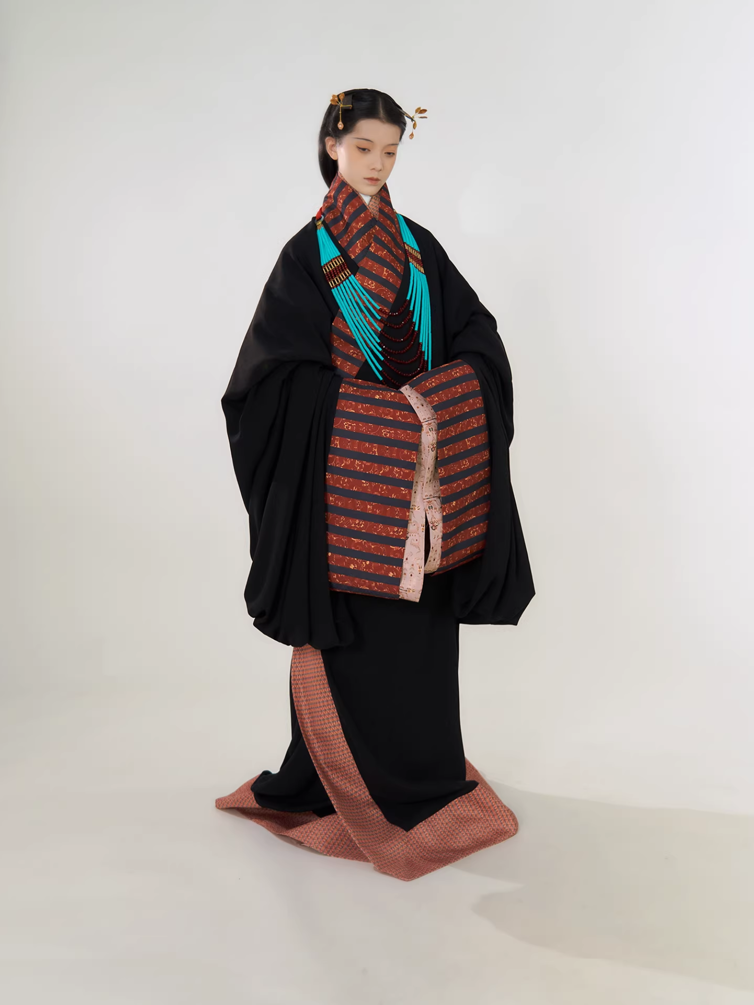 Shao Siming 少司命 God of Fate Warring States Period Restoration Unisex Zhiju Straight Hem Robe Set