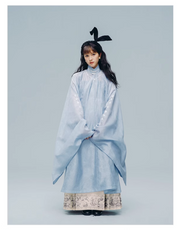 Meng Jing 梦境 Dreamscapes Modernized Late Ming Standing Collar Changshan Bijia & Mamian Set