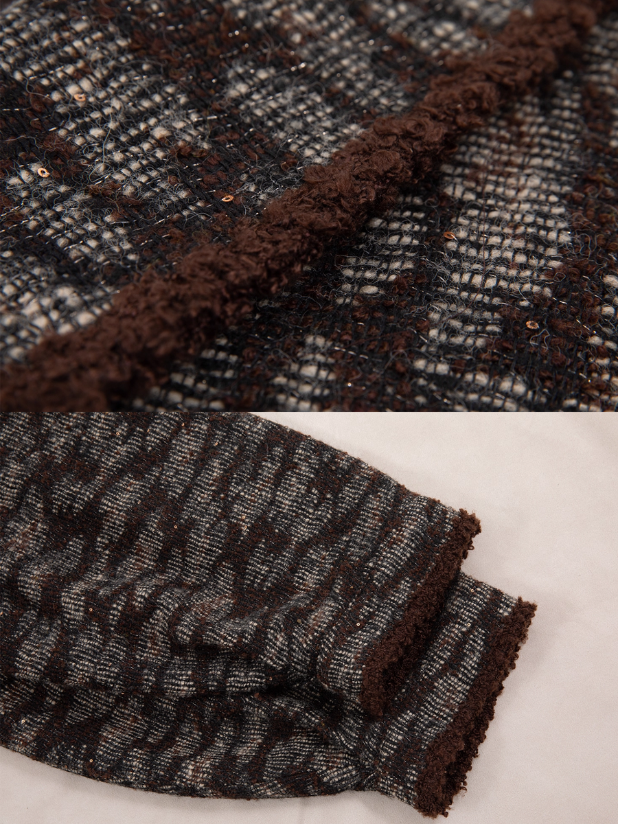 Shan Xu 山续 Continuing Mountains Modernized Ming Wool Blend Chang Ao Cross Collar Coat