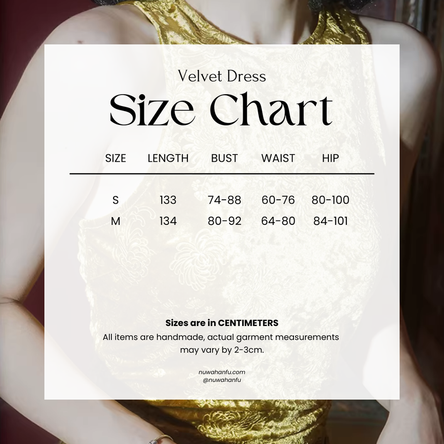 Liu Qi 鎏绮 Flowing Gold New Chinese Style Velvet Dress & Shawl Coat Set