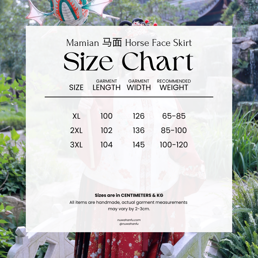 Jing Xia 锦霞 Brocade Sunset Plus Size Ming Dynasty Bijia Vest & Mamian Skirt Set