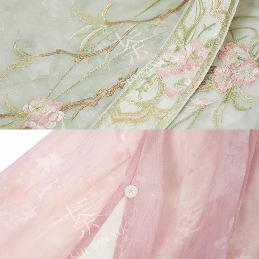 Xinghua Yue 杏花约 Apricot Rendezvous Fantasy Song Dynasty Embroidered Beizi & Songku Pants Set