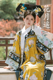 Qiongzhi Yulu 琼枝玉露 Delectable Wine Qing Dynasty Embroidered Hyacinths Manchurian Changpao Robe