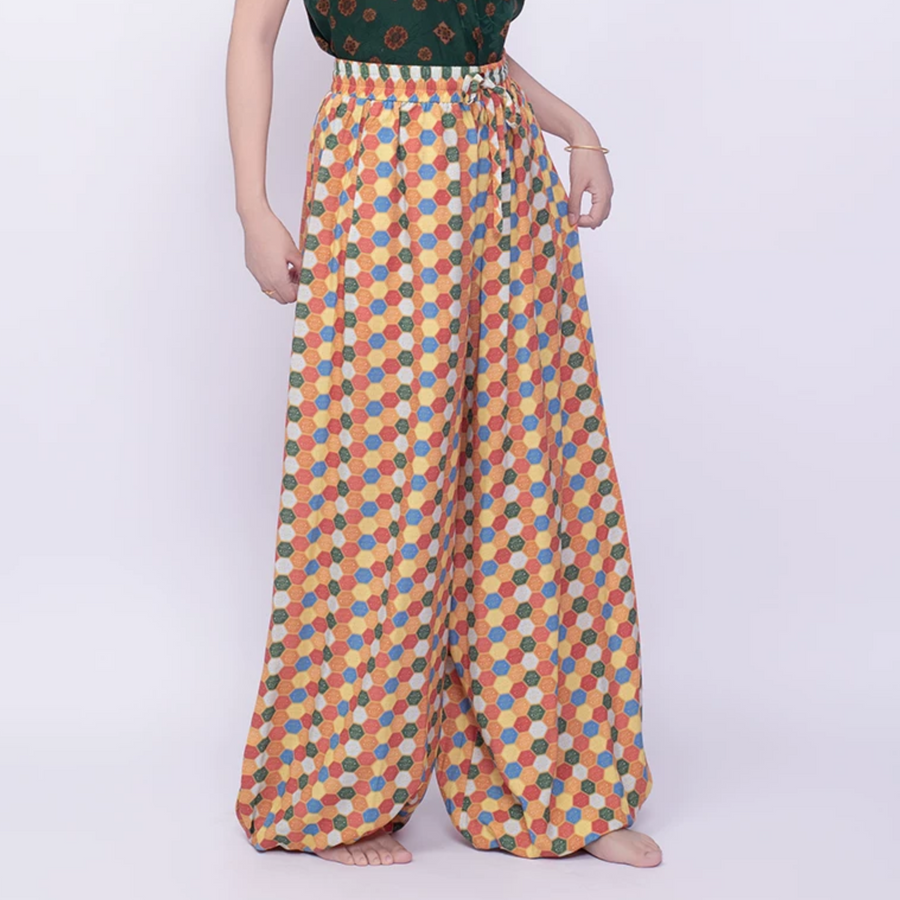 Gui Jia 龟甲 Tortoise Shell Unisex Tang Dynasty Pure Cotton Lantern Pants