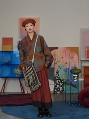 Wu Huanzi 无患子 Soapberry Modernized Jin Cotton Flannel Yaolan Ru Top & Zhequn Skirt