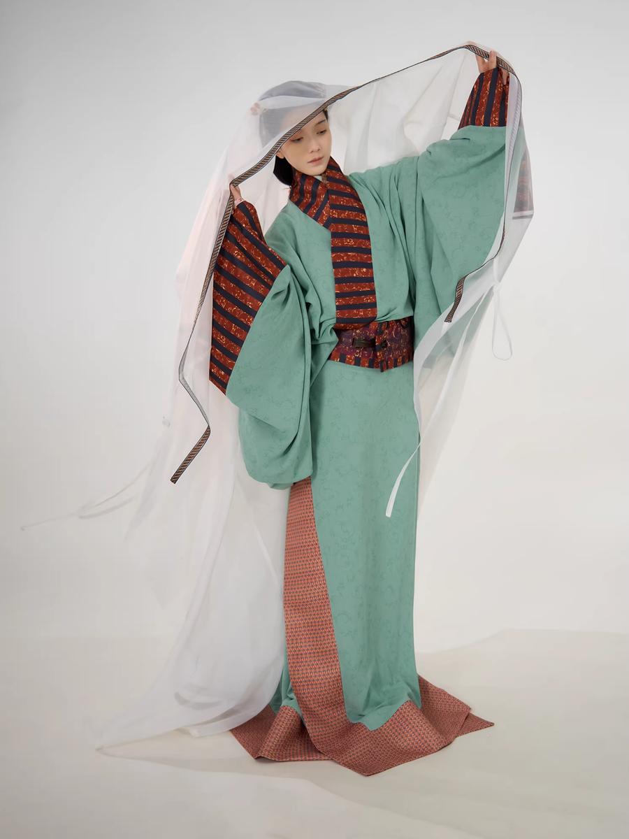 Shao Siming 少司命 God of Fate Warring States Period Restoration Unisex Zhiju Straight Hem Robe Set