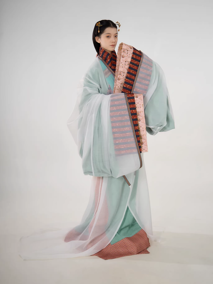 Shao Siming 少司命 God of Fate Warring States Period Restoration Unisex Zhiju Straight Hem Robe Set