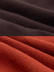 Wumu Hongzhong 乌木红棕 Ebony Red Modernized Tang Double-Sided Cotton Quilt Yuanling Coat & Zhequn Skirt Set