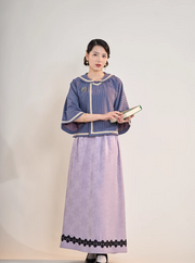 Shengxing Nügao 圣星女高 1920s Restoration School Uniform Top & Skirt Set