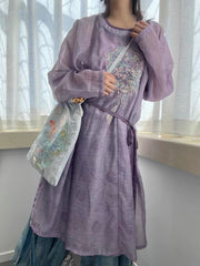 Leyi Yongge 乐以咏歌 Joy in Singing Tang Dynasty Daily Yuanlingpao Round Collar Robes & Pants Set
