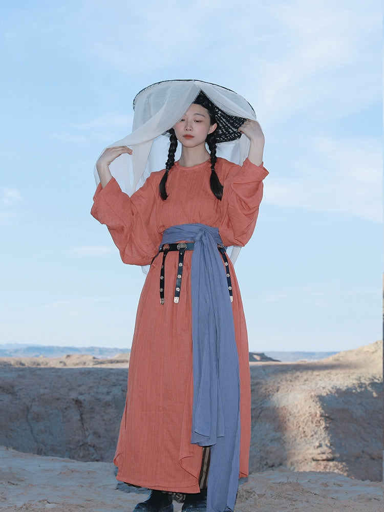 Qian Xun 千尋 Chihiro Tang Dynasty Spring & Autumn Yuanlingpao Round Collar Robe