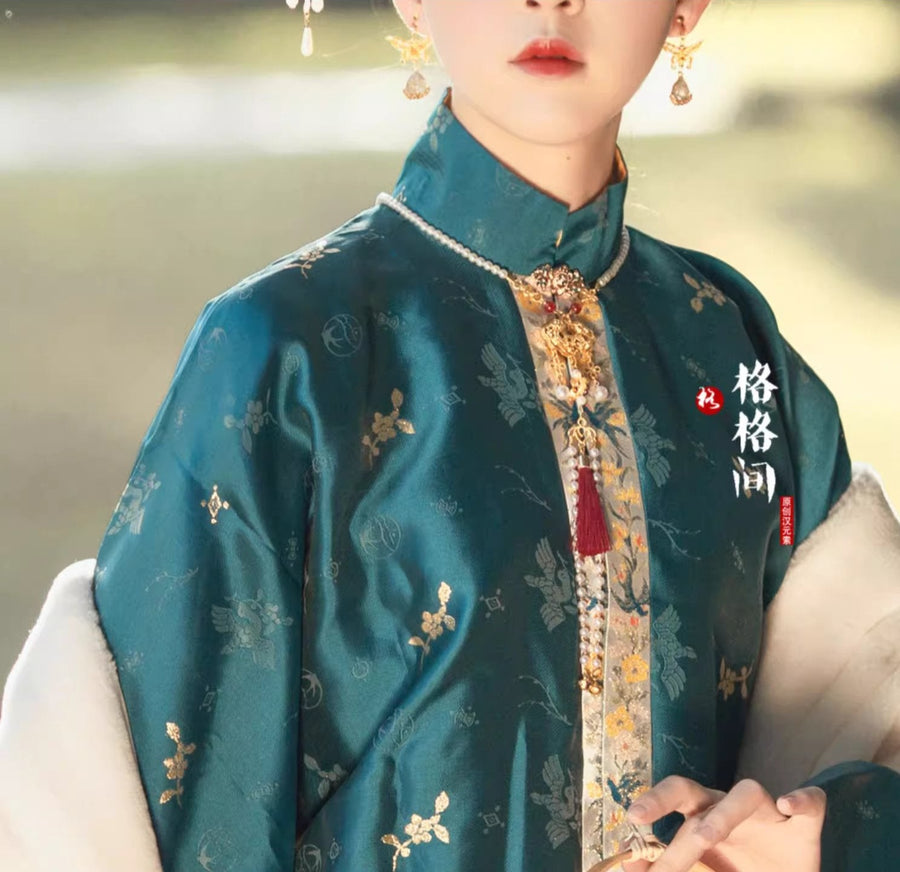 Qifu 祁福 Twin Tassel & Lock Ming Dynasty Necklace