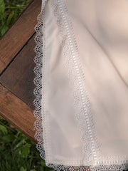 Zhuo Dian 桌垫 Doily Lace Trim Qipao Slip Dress Undergarment