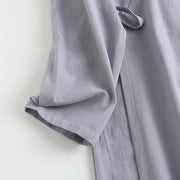 Luo Ying 落英 Falling Petals Song & Ming Pure Cotton Jiaoling Changshan Long Top