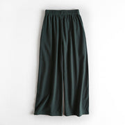 Ji Jian 极简 Minimalist Unisex Pure Cotton & Hemp Wide Straight Leg Pants