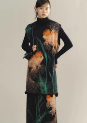 Zhuanyun Xiaoli 转运小鲤 Little Lucky Carp New Chinese Style Knit Top & Skirt Set