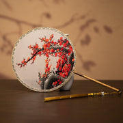 Guqü Tuanshan 古典团扇 Transparent Silk Various Embroidered Round Fans