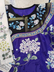 Qiongzhi Yulu 琼枝玉露 Delectable Wine Qing Dynasty Embroidered Hyacinths Manchurian Changpao Robe