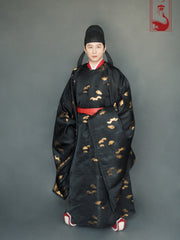 Gong Fu 公服 Northern Song Restoration Men's Court Uniform Yuanlingpao Round Collar Robe