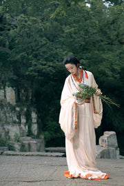 Tian Wen 天问 Asking the Heavens Modernized Warring States Zhiju Straight Hem Robe Set