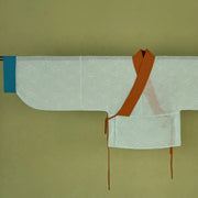 Yunyou 云游 Wandering Clouds Eastern Han Restoration Ruffled Hem Jacquard Yaolan Ru Top & Poqun Skirt Set