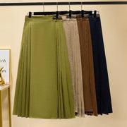 Momao Xiewen 磨毛斜纹 Brushed Twill Pocket Adjustable Modernized Mamian Skirt