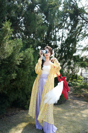 Nuan Nuan 暖暖 Cozy Modernized Ming Dynasty Floral Tieli & Baidiequn Set