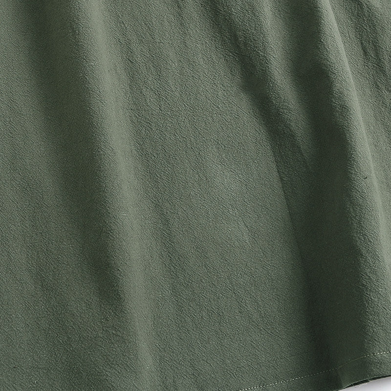 Luo Xia 落霞 Falling Clouds Men's Song & Ming Cotton Linen Jiaoling Changshan Long Top