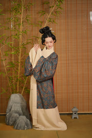 Qing Bi 青碧 Faded Turquoise Han Dynasty Mawangdui Restoration Pure Cotton Unisex Zhiju Robe