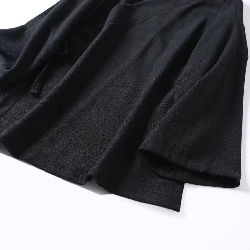 Cha Shan 茶山 Tea Mountain Men's & Unisex Pure Cotton Linen Thick Cross Collar Top